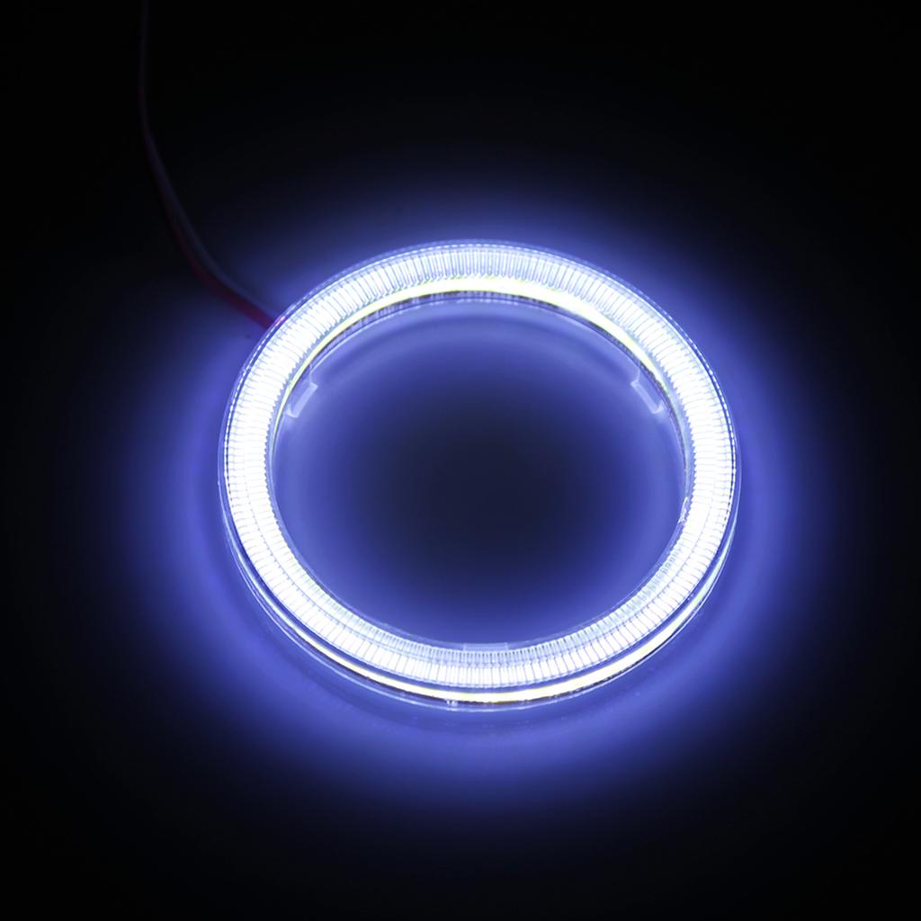 1 Çift Otomatik Halo Halkalar COB Çipli Far DRL LED Motosiklet Araba İçin 60mm