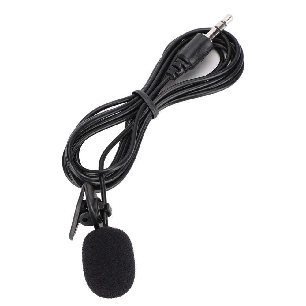 Black Wired Microphone Mini Amplified Microphone Durable Clip Microphone Reporter