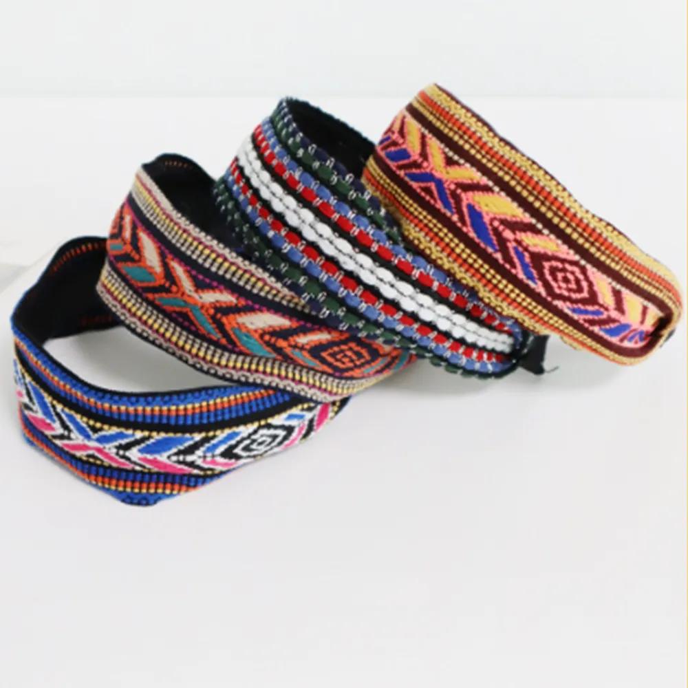 Bohemian headband hairband ethnic summer embroidery headband