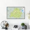 English Map Belarus Map Geographic Map Wall Decor Background Living Home Study Studio Supplies Decorative Hanging Picture