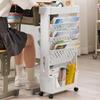 Mobile Shelf On Wheels, Bookshelf, Bathroom Cabinet, Organizer, Trolley
