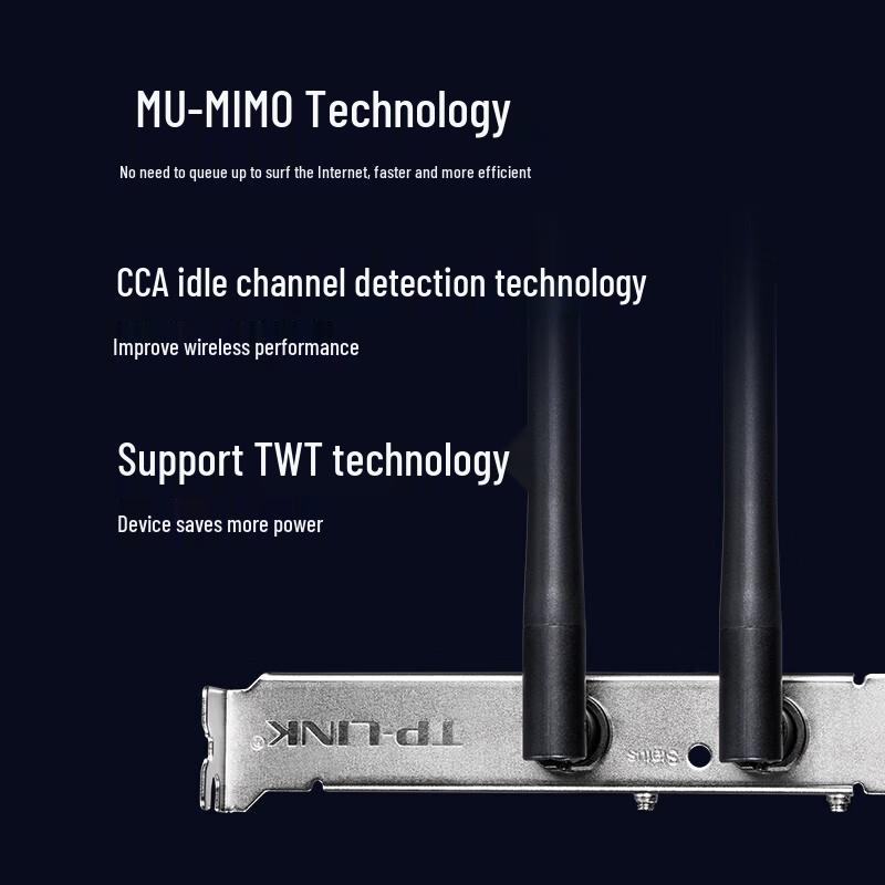 TP-LINK WiFi 6 AX3000 Dual Band PCI-E Wireless Network Card (CN version)