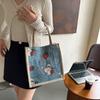Large Capacity Commuting Bag for Women New Fashion One-shoulder Tote Bag Ethnic Style Student Handheld Class Bag Trend