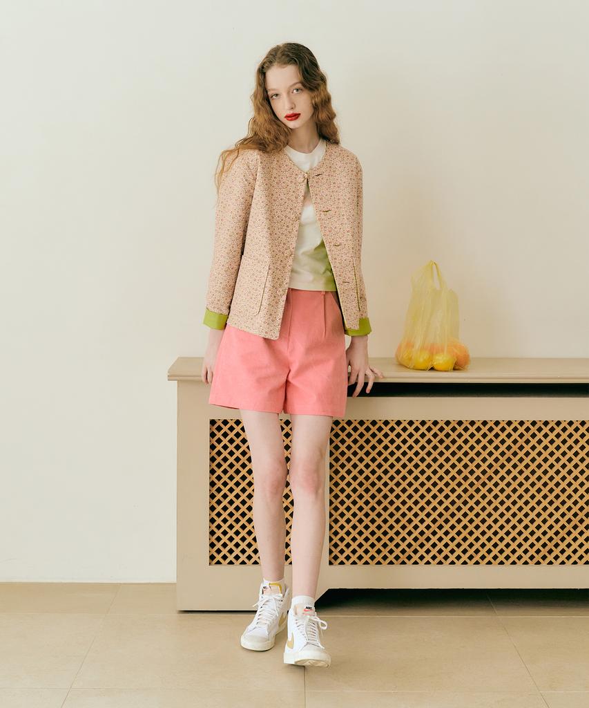MARGARIN FINGERS Pigment Bermuda Pants (Pink)