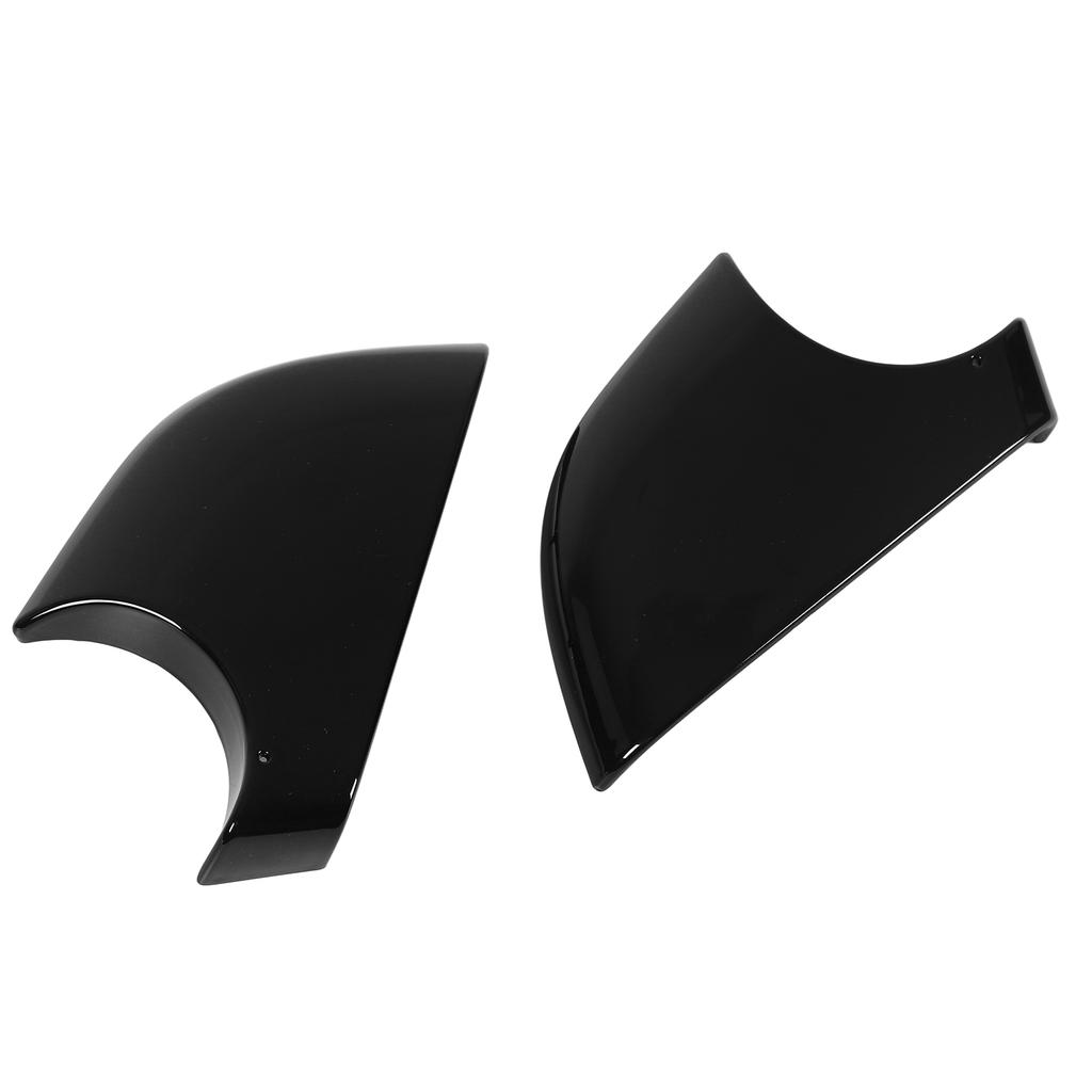 2 Pcs Door Wing Mirror Cover Glossy Black Rear View Mirror Lower Holder Replacement for Tesla Model 3 2017‑2021