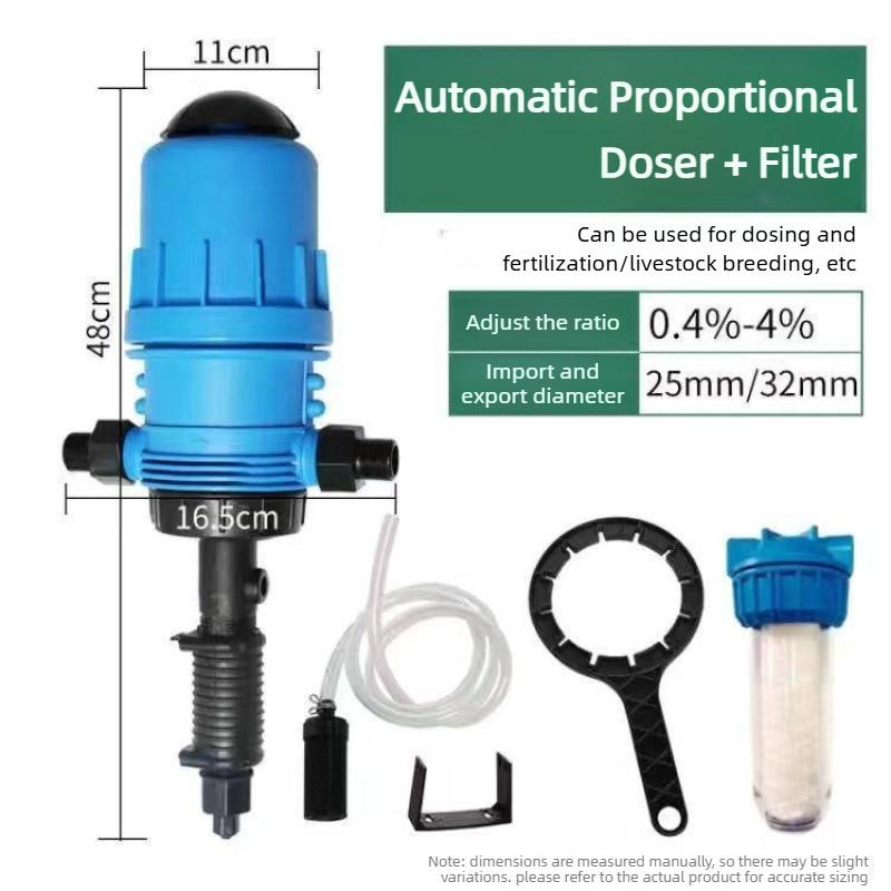Herramientas de Bomba Dosificadora Alimentadas por Agua Inyector Químico Fertilizante de Jardín Suministro para Ganado Dosificador Proporcional Automático