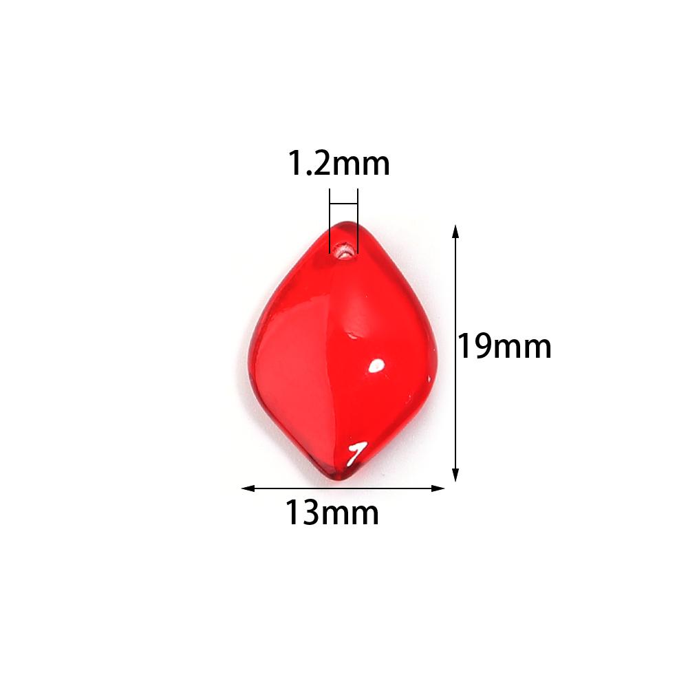 50pcs/lot Epiphyllum Petal Lampwork Beads Colorful Loose Glass Beads For Jewelry Making DIY Bracelet Necklace Crafts Accessories
