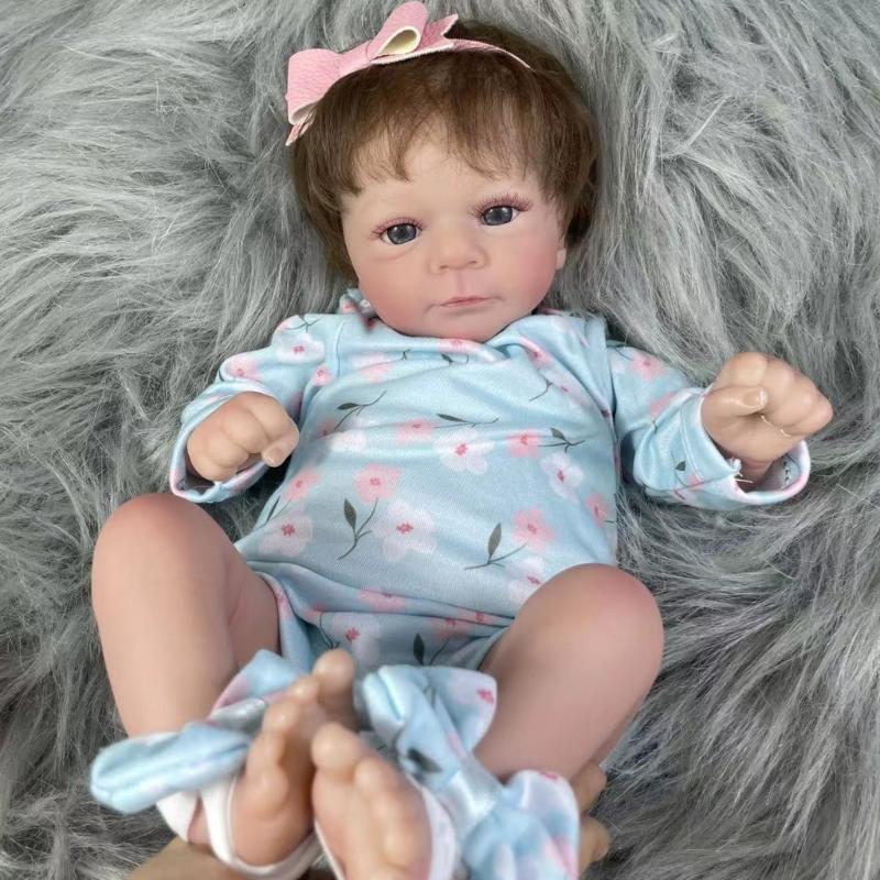 Reborns Baby Dolls with Realistic Veins,19 inch Newborns Baby Dolls,Lively Vinyls Silica Gel Reborns Dolls for Kids