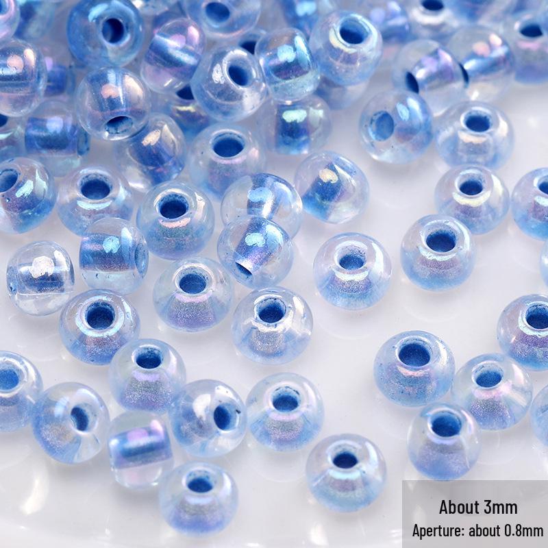 Blauer Glas-Reiskorn-Haarnadel: Handgefertigter Schmuck-Accessoire im antiken chinesischen Stil