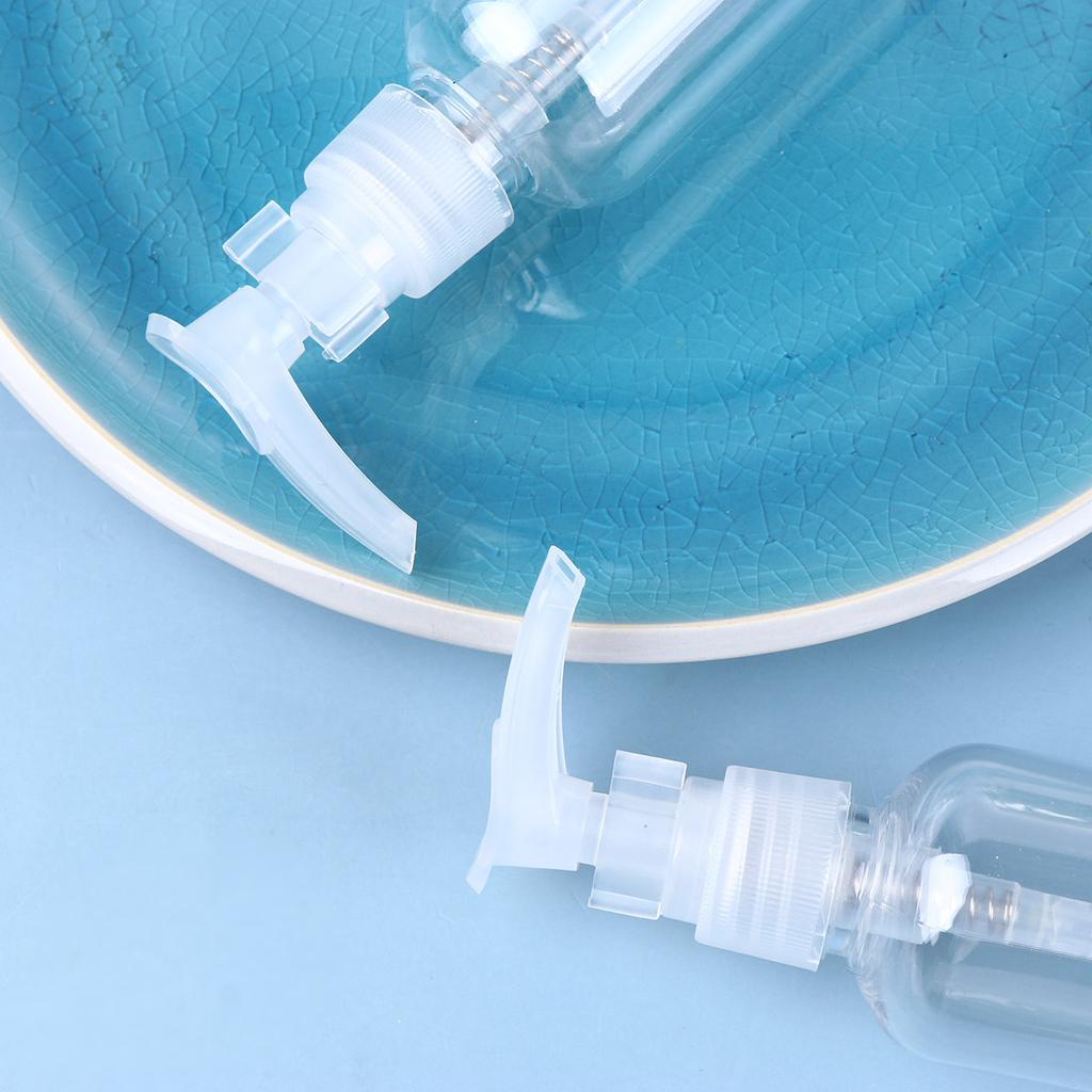 4Pcs Press Dispensing Bottles Portable Emulsion Containers for Travel Trip Outdoor Mini Shampoo Lotion Pump Dispensers