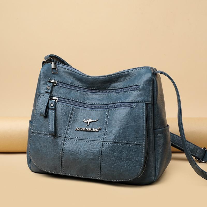 Women's Bag New Large-capacity Messenger Bag Solid Color Simple Fashion Shoulder Bag Casual Flow Lightweight Mother Bag
