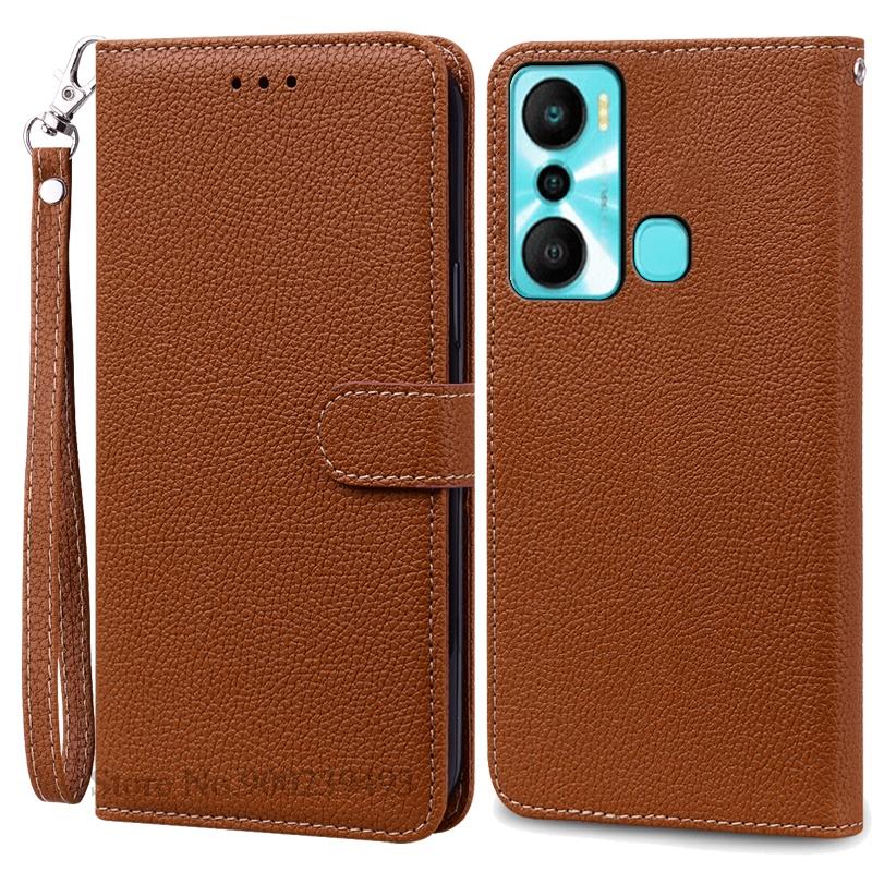 Hot 20i Case For Infinix Hot 20i Case Wallet Leather Flip Cover For Infinix Hot 20i Case X665C X665E Phone Cover Coque Fundas