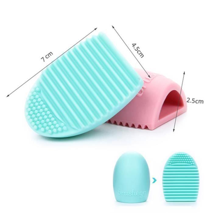 Maquillage de Gant Lavage Laveur Conseil Esthétique Propre Putil Pinceau de Nettoyage MakeUp Brosse Clean Vert