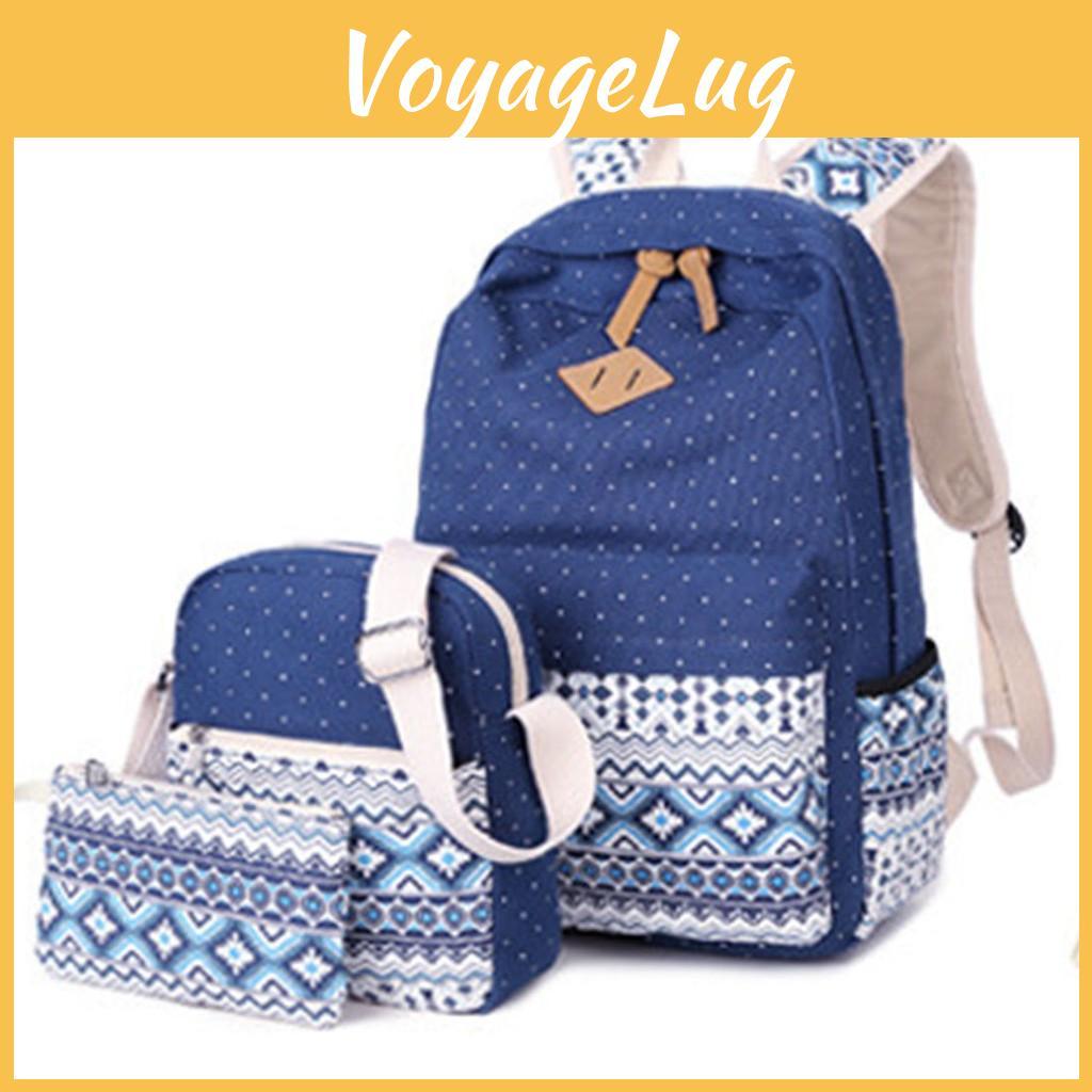 Stylish Premium Quality 3pcs/set Backpack Women Travel Bookbags School Bags For Teenage Girls