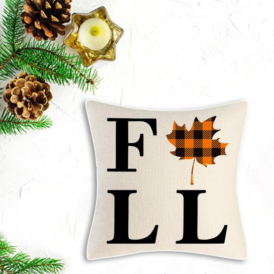 

4Pcs/Set Fashion Pillow Cover Flexible Wear-Resistant Soft Buffalo Maple Leaf Pillowcase Bedroom