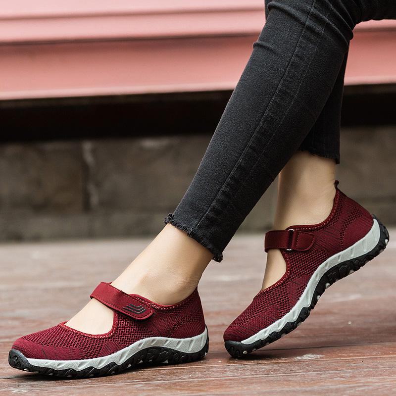 Fashion Women Flats Shoes Summer Mesh Sneakers Breathable Casual Shoes Women Loafers Lady Soft Walking Sneaker Boat Shoe Zapatos Mujer