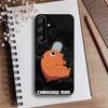 K-Pochita Anime Phone Case For Samsung Galaxy A73,A21s,A22,A31,A52,A53,A71,A41Soft Black Shell