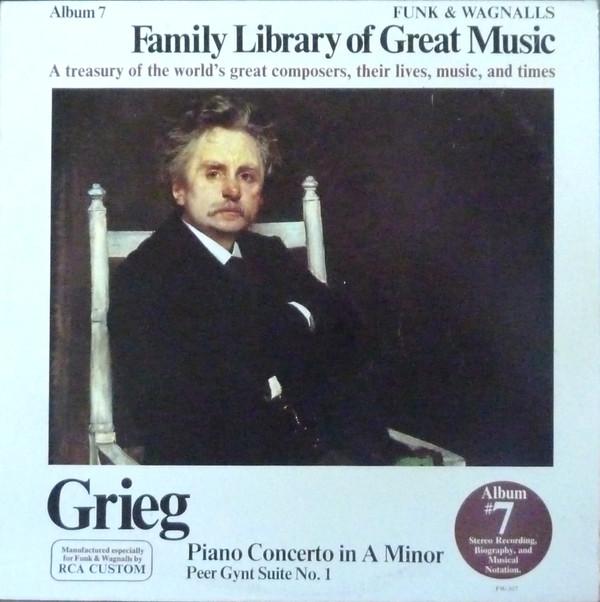

LP Record EDVARD GRIEG Piano Concerto In A Minor Peer Gy FW307 RCA Custom 1976 US Classical Used