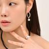 LAYERMOOD 24 Two Way Ball Ring Earring -silver925