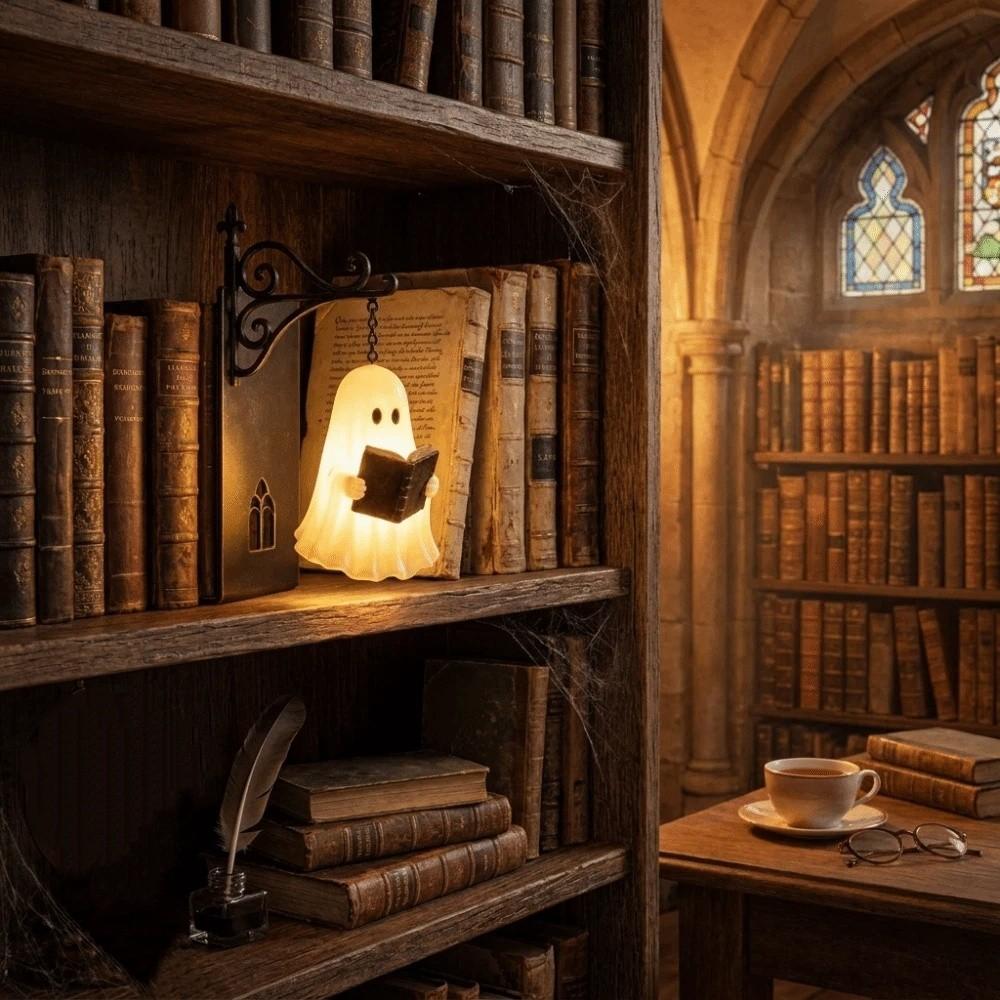 Compact Mini Size LED Bookshelf Decor Light Fine Craftsmanship Desktop Ornament Study Room