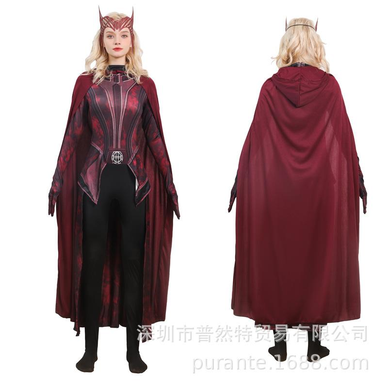 Американский сериал Marvel ВандаВижн Алая Ведьма косплей сервис Ванда алая ведьма косплей тот же стиль 100
