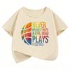 Funny Basketball Girls T Shirts Fashion Kids Childrens Tshirt Boys Girls Summer Spring Casual Top Tee Shirt