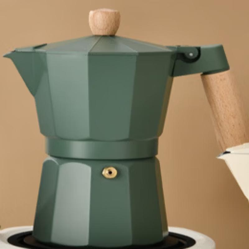 

TLXT Wooden Handle Moka Pot Coffee Set