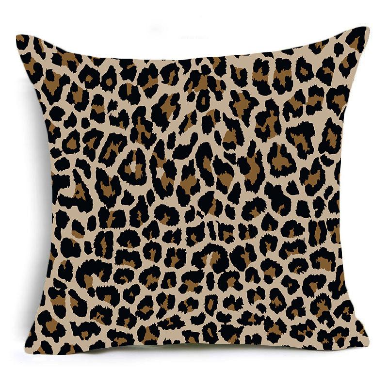 Animal Print Leopard Print Pillow Case Pillow Home Sofa Pillow Cushion Cover Hotel Seat Wall