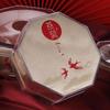 Champagne Gold Octagonal Acrylic Bird's Nest Gift Box with High-Definition Traceable Source Inner Box