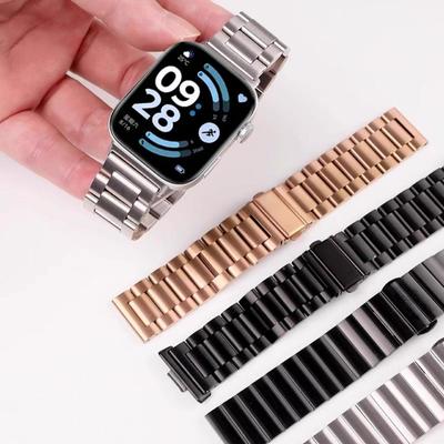 Stainless Steel Band For Redmi Watch 6 5 4 Strap SmartWatch Wristband Metal Link Bracelet for Xiaomi Mi Band 8/9 Pro Watchbands