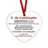 Memorial Christmas Ornaments Hug from Heaven Heart Shaped Christmas Tree Ornament