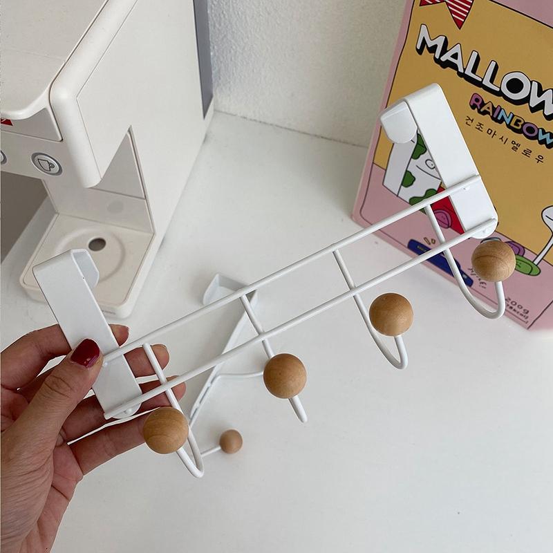 Punch Free Multi-Purpose Hooks Cabinet Door Hooks Bedroom Door Towel Clothes Hanger Hat Coat Storage Rack Keys Storage Organizer