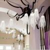 24 Pcs Halloween Ghost Decorations White Gauze Ghost Hanging Ornaments Small Hanging Ghosts Tree Ornaments for Farmhouse Haunted House Party Indoor