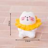Micro Landscape Ornament with Cute Cat And Sunflower Miniature Figurines Pastoral Healing Scene Ornament for DIY Dollhouse