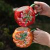 Creative Ceramic Strawberry Pumpkin Pineapple Coffee Cup Kids Fruit Mug Home Office Breakfast Milk Drink Mug Birthday Gift