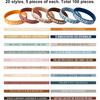 QEERBSIN 100 Pieces pirational Quote Wristbands -Bulk Pack Colored Motivational Bracelets- Stretch Unisex Wristbands for Men Women Teen Gifts, Party
