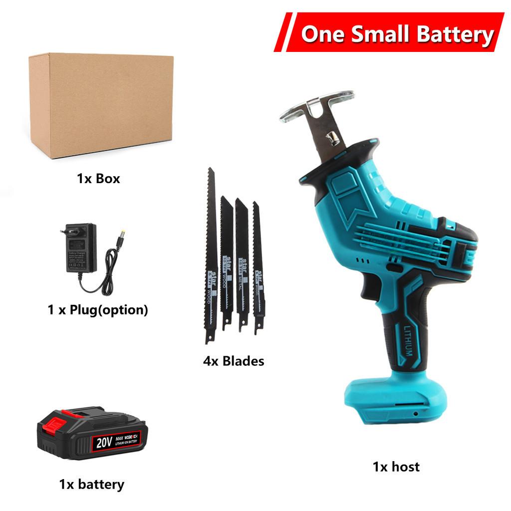 Cordless Electric Reciprocating Saw Adjustable Speed Cutting Bandsaw Wood Metal PVC Pipe Cutting Tool