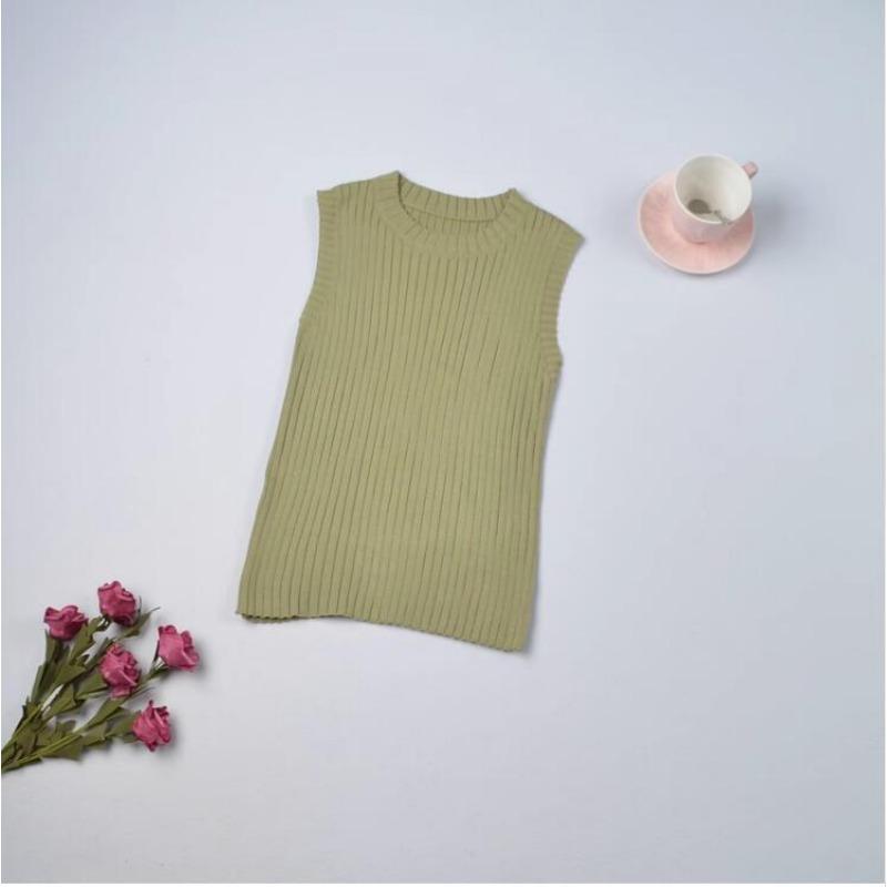 14/5000 Women's Summer Slim Knit Casual Short Vest