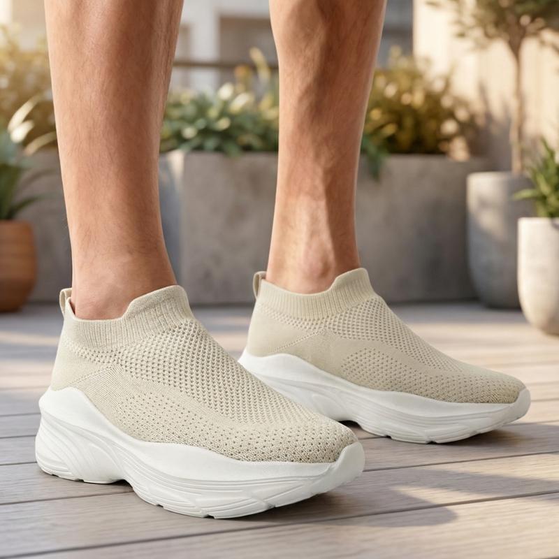 Men Shoes Sneakers Breathable Mesh Slip On Running Shoes Outdoor Non-Slip Couple Jogging Training Hiking Sports Shoes