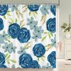 Colorful Flowers, Birds, Plants Shower Curtains Waterproof Bathroom  Curtains 3d Printing Polyester Cloth 180X200CM Bath Screen