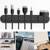 Cable Holder Clip Cable Management Organizer Clips Silicone Adhesive Desk Cable Clip For USB Charging Cable Mouse Line Holder