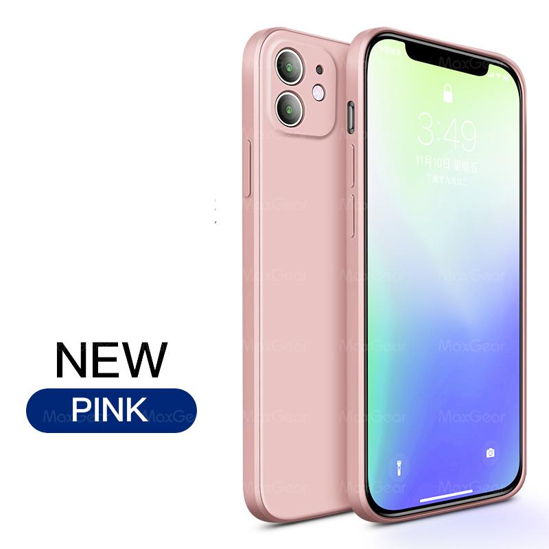 New   Square Liquid Silicone Soft Case For iPhone 11 Pro X XR XS Max 7 8 6 6s Plus SE 2  12 Mini Phone Cover