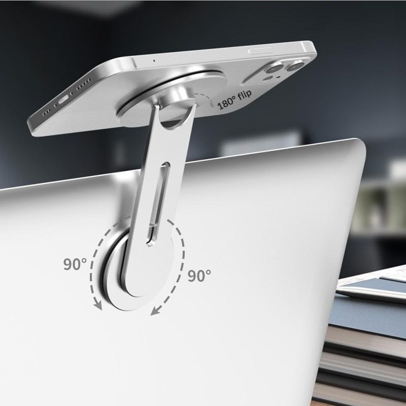 Magnetic Phone Holder For Laptop Phone Holder Magsafe Laptop Phone Side Cell Phone Stand Mount