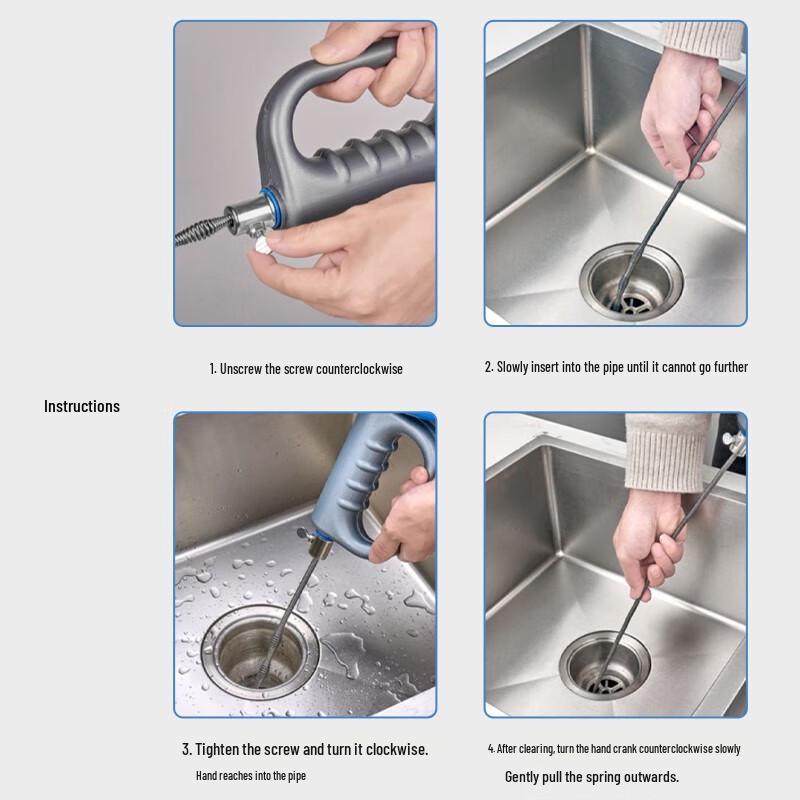 Household Drain & Toilet Unclogging Tools