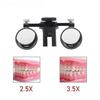 Binoclu Chirurgical cu Magnifier pentru Materiale Dentare cu Bandă de Cap Confortabilă Lampă Frontală LED cu Magnifier Dentar Mărire 2.5x/3.5x