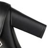 Women's High-heeled Boots Autumn and Winter New Waterproof Table Thick-heeled Large-size Medium Boots