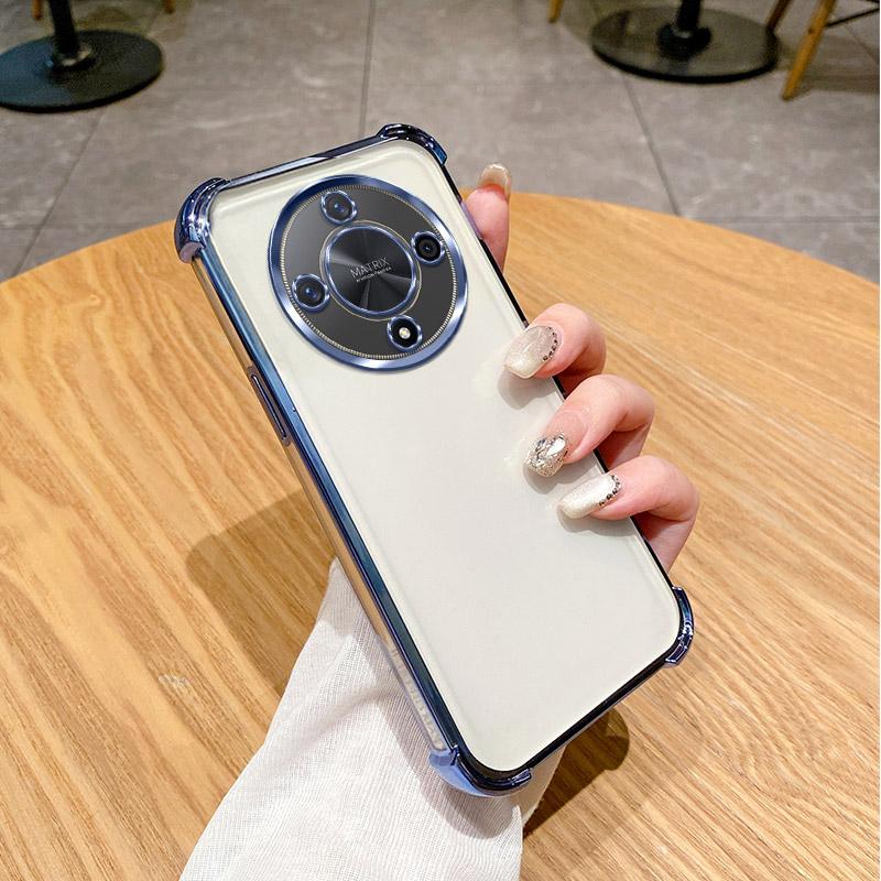 For Honor Magic6 Lite Case Honor X9B Phone Cover Honor X50 Phone Case Soft Bumper Shockproof Protect Cover Clear electroplate