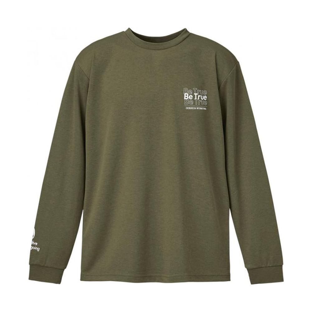 Evergreen Dry Mix Long Type Khaki B-TRUE T-Shirt, 1, Large,