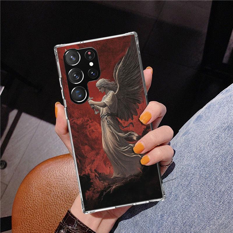 Archangel Michael Phone Case For Samsung Galaxy S24 S25 Edge S26 Ultra S23 S22 S21 Plus S20 FE + Personalized Print Cover Galaxy Samsung S22 Plus