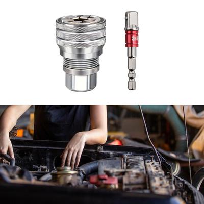 Wrench Tool Sleeve, Standard 10-19mm, Gifts, Adjustable Drill Adapter Socket for Husband,